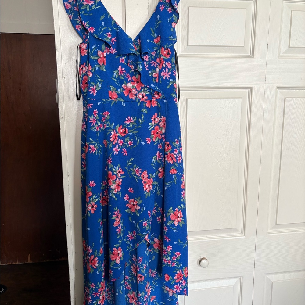 by & by Blue Floral Maxi Dress